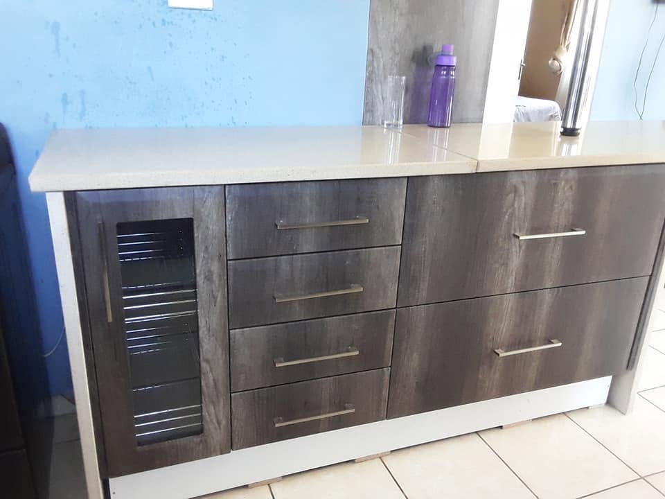 Custom TV and media unit crafted by PZN Designs